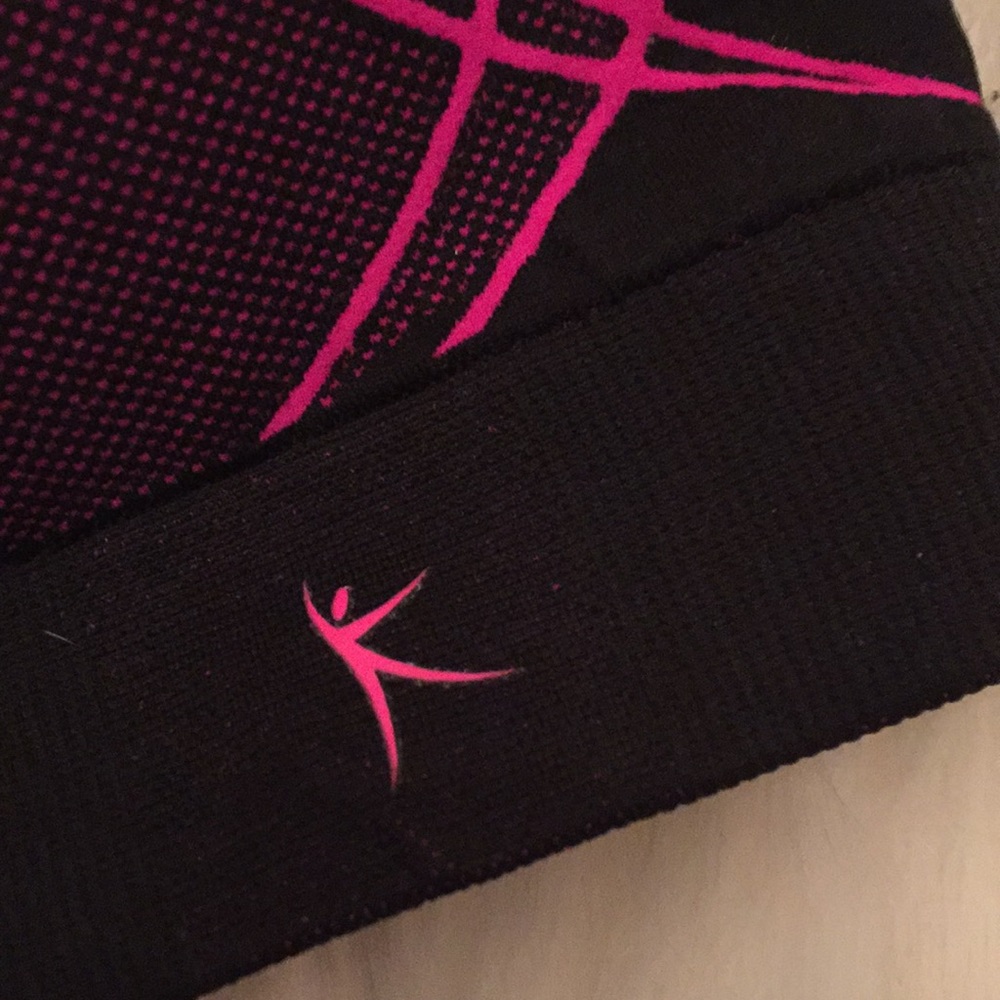 DANSKIN NOW PINK & BLACK PADDED SPORTS BRA - Picture 4 of 8